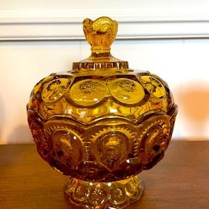 Vintage Moon and stars candy dish